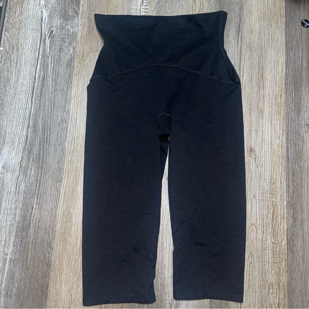 SOLD SPANX Black Ankle High Rise Shaping Tummy Control Leggings sz XL